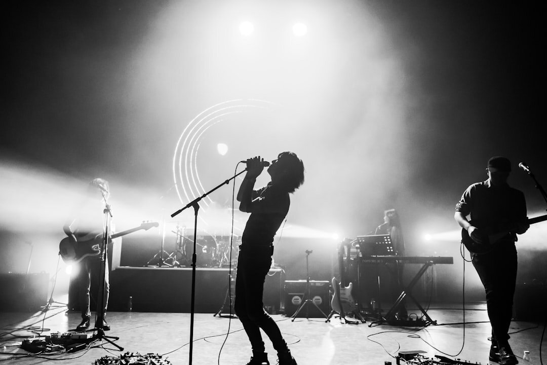 musician performing on stage